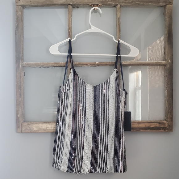 Guess Sequined Striped Tank - Picture 3 of 15